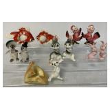 6 sets of S&P shakers; birds, rabbits, fish, mouse