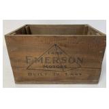 Emerson Fans Motors Wooden Crate