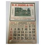 D.E. Horn & Co. York PA 1942 Calendar