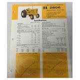 IH 2806 Industrial Tractor Spec. Sheet