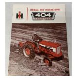 IH Farmall & International 404 Tractors Brochure