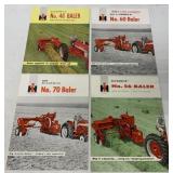 (4) IH 46/56/60/70 Baler Brochures