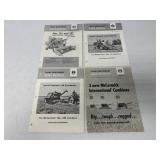 (4) IH Farm Equipment Sales Bulletins