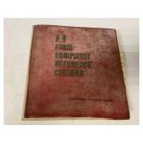 IH Farm Equipment Reference Catalog Binder