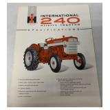 IH International 240 Utility Tractor Brochure