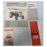 (4) IH 656/B-275/424/240 Bulletin/Brochures
