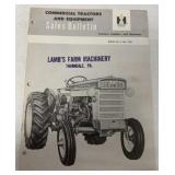 IH Commercial Tractors & Equip Sales Bulletin