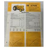 IH 2706 Industrial Tractor Spec. Sheet