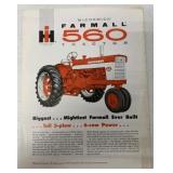 IH McCormick Farmall 560 Tractor Brochure