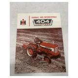 IH Farmall & International 404 Tractors Brochure