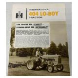 IH International 404 Lo-Boy Tractor Brochure