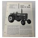 IH International Farmall 756 Tractor Brochure