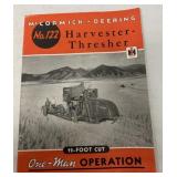 McCormick-Deering 122 Harvester/Thresher Brochure