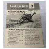 IH General Sales Bulletin Grain Harvesting Mach.