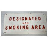 Designated Smoking Area sign