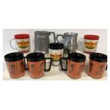 Lot of 9 Trucking Co. Cups