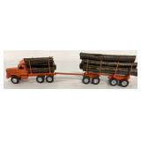 1/64 Custom Built Log Truck w/Trailer