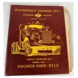 Roosevelt Garage Diamond T phone book binder