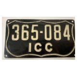 Interstate Commerce Commission truck license