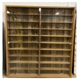 Wood and Glass Display Case 46' H x 43' L X 4' W