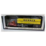 1/50 SpecCast White Hennis Tractor & Trailer