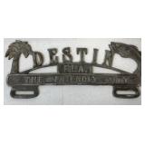 Destin Fla. License plate topper