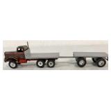 1/64 Custom Built Flatbed Truck and Trailer