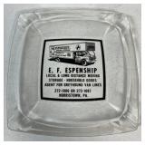 E. F. Espenship Moving advertising ashtray