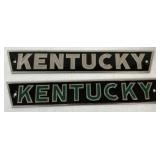 2 Kentucky name plates