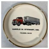 Harold W. Stewart, Inc. advertising ashtray