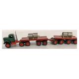 1/64 Custom Built Double Trailer w/Spools of Metal