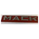 Mack Lettering mounted on board