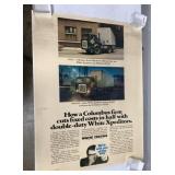 White Trucks advertising poster