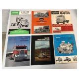 6 White truck flyers and brochures