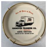 Hanover Transfer Company advertising ashtray
