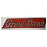 Great Dane name plate