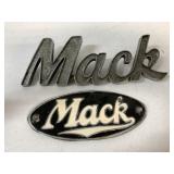 2 Mack name plates