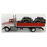 1/64 Custom Built Trucks w/2 New Holland Skid