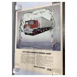 White Trucks advertising poster