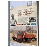 White Western Star advertising poster