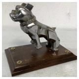 Mack Bulldog Hood Ornament onWood