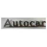 Autocar name plate