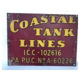 Coastal Tank Lines Sgin 18" H X 24" W