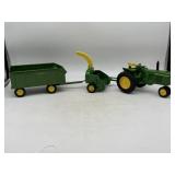 1/16 John Deere 3020, Forage Harvester, and Wagon