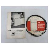 IH Freezer Owners Manual and Price Tag