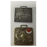 two military remembrance watch fobs WWI & Iraq