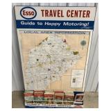 Esso Travel Center display with maps
