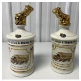 2 Mack 75 yrs. decanters