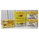5 Shell Airplane banks in boxes