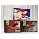 3 Airplane banks in boxes; Stanavo Eagle Vega,